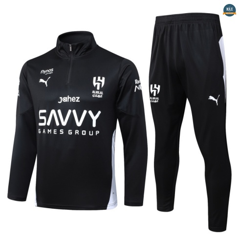 Nouveau Max Survetement Al-Hilal 2025/26 Noir/BlanC