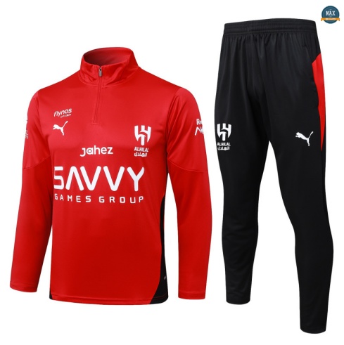 Vente Max Survetement Al-Hilal 2025/26 Rouge/Noir