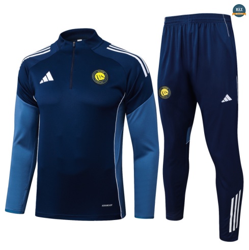 Grossiste Max Survetement Al-Nassr 2025/26 Bleu Marine/BlanC