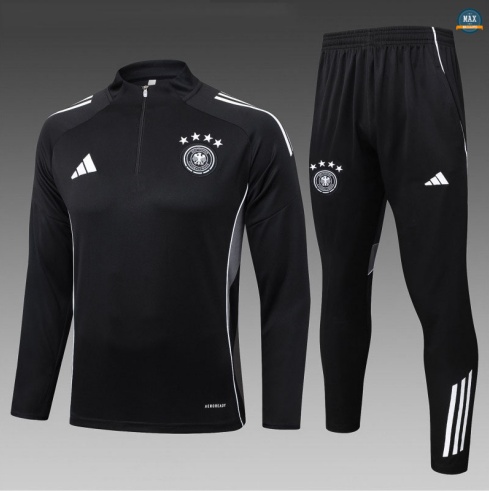 Nouveau Max Survetement Enfant Allemagne 2025/26 Noir
