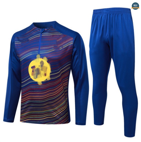 Soldes Max Survetement Enfant Barcelone 2025/26 Bleu