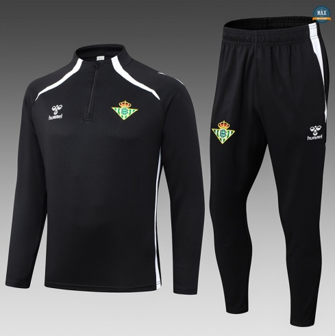 Prix Max Survetement Enfant Real Betis 2025/26 Noir/BlanC