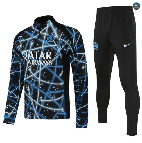 Soldes Max Survetement Inter Milan 2025/26 Bleu/Noir