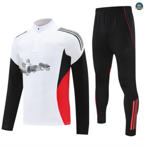 Prix Max Survetement Manchester United 2025/26 Blanc/Noir/Rouge
