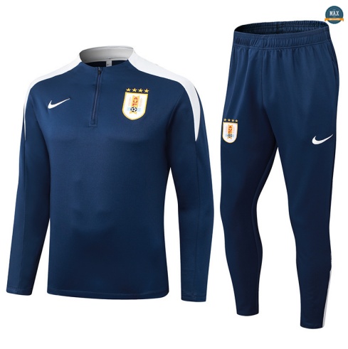 Soldes Max Survetement Uruguay 2025/26 Bleu Marine/BlanC