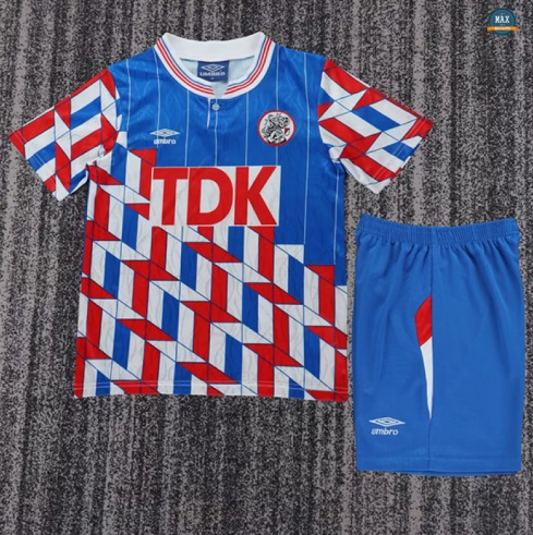 Max Maillots Retro 1989-90 Ajax Enfant Exterieur