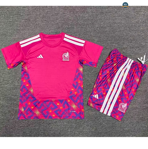 Max Maillot foot Mexique Enfant Gardien De But Orange/Rouge 2026/27