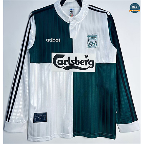 Max Maillots Retro 1995-96 Liverpool Exterieur Manche Longue