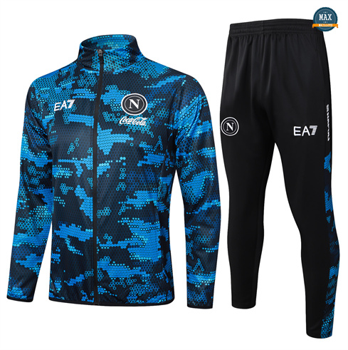 Veste Survetement Enfant Naples 2024/25 bleu discout