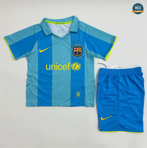 Max Maillot Rétro 2007-08 Barcelone Enfant Exterieur
