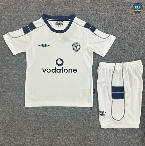 Max Maillots Rétro 2001-03 Manchester United Enfant Exterieur