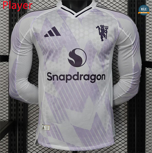 Maillot Foot Player Version 2025/26 Manchester United Exterieur Manche Longue
