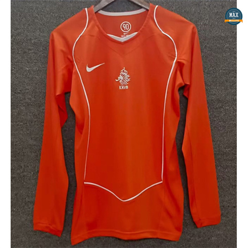 Maillot Retro Foot 2004 Pays-Bas Domicile Manche Longue