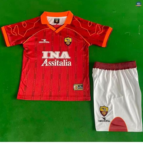 Max Maillot Retro 1999-00 AS Rome Enfant Domicile