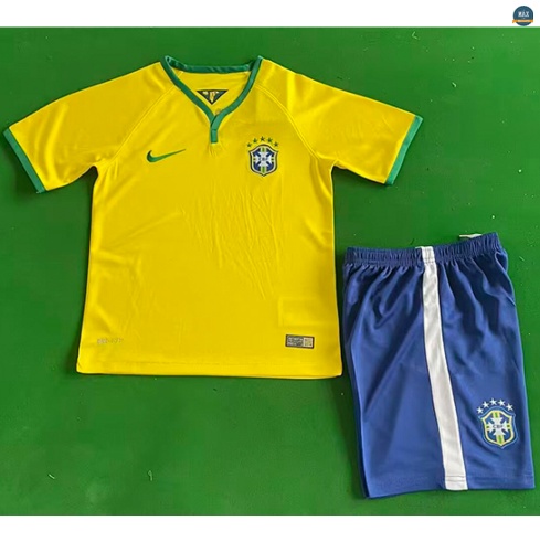 Max Maillot Retro 2014 Brésil Enfant Domicile