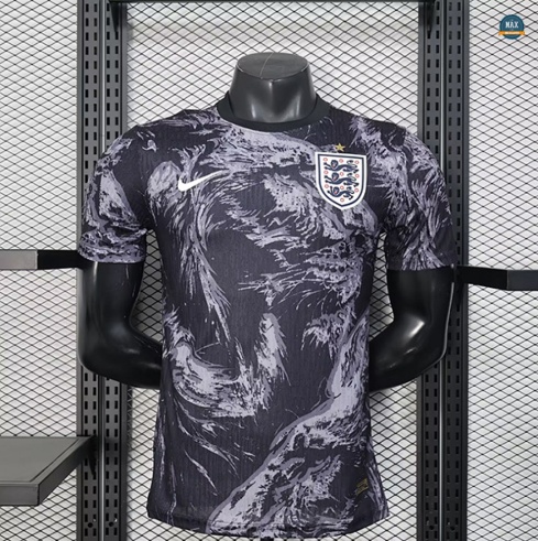 Max Maillot foot Player Version 2026/27 Angleterre maillot Training noir