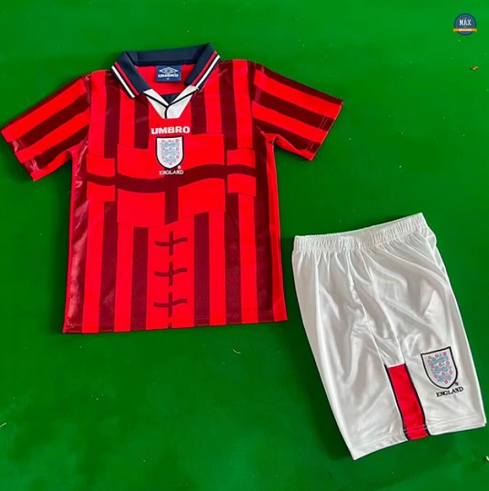 Max Maillot foot Retro 1998 Angleterre Enfant Exterieur