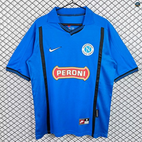 Max Maillot Foot Retro 1999-00 Nápoles Domicile Mode‎
