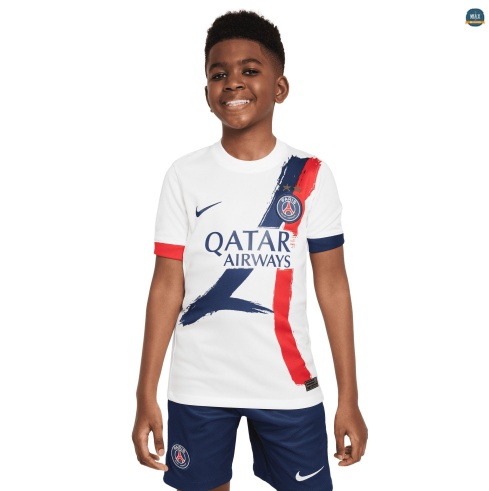 Max Maillot PSG Enfant Exterieur 2025/26 2 étoiles Mode‎
