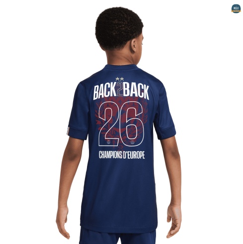 Max Maillot PSG Enfant Domicile 2025/26 2 étoiles Champions D’Europe 2025/26 Grossiste