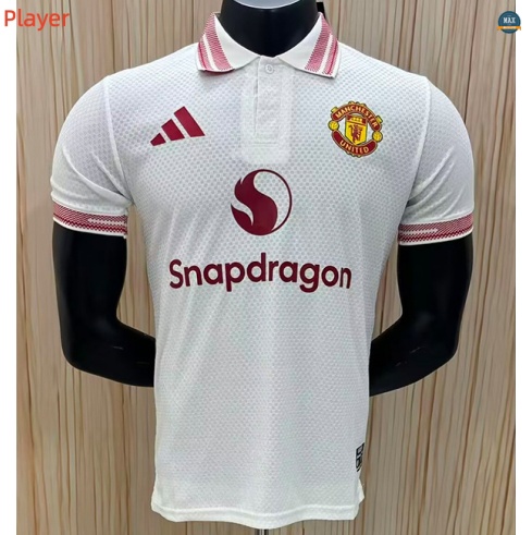 Max Maillot Manchester United Polo Player Blanc 2026/27