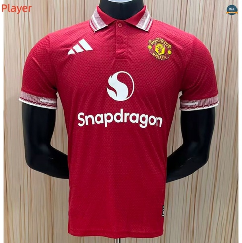 Max Maillot Manchester United Polo Player Rouge 2026/27