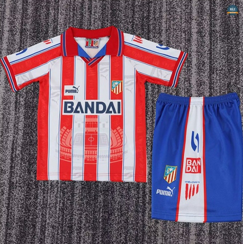 Max Maillot Retro 1996-97 Atletico Madrid Enfant Domicile