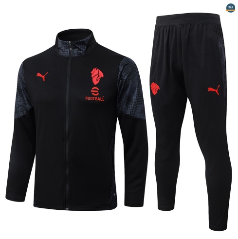 Maxmaillot:Veste Survetement foot AC Milan 2026/27 Noir