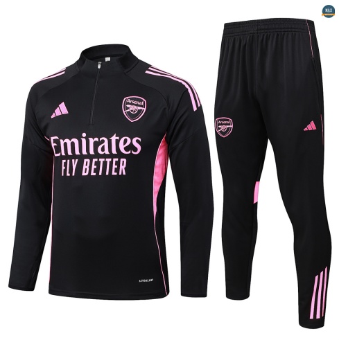 Maxmaillot:Survetement foot Arsenal 2026/27 Noir/Rose