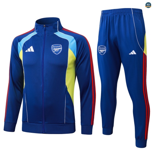 Maxmaillot:Veste Survetement foot Arsenal 2026/27 Bleu