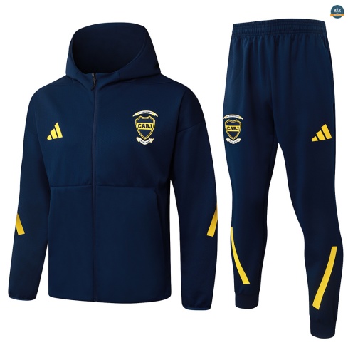 Maxmaillot:Veste Survetement foot à capuche Boca Juniors 2026/27 Bleu Marine