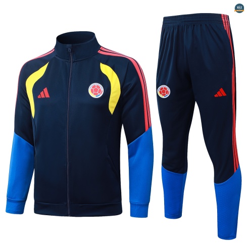 Maxmaillot:Veste Survetement foot Colombie 2026/27 Bleu Marine