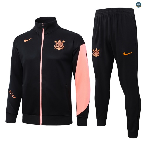 Maxmaillot:Veste Survetement foot Corinthians 2026/27 Noir/Orange