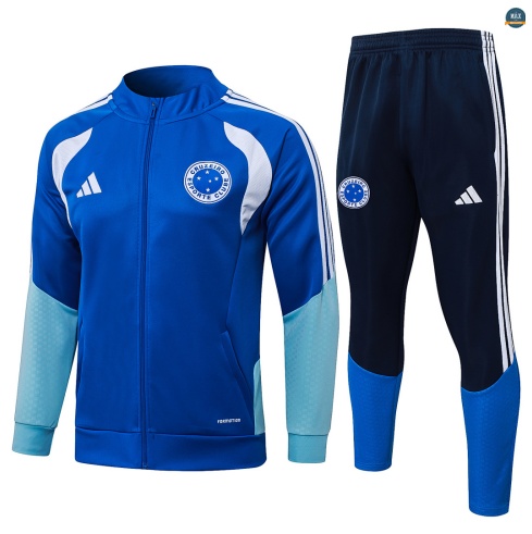 Maxmaillot:Veste Survetement foot Cruzeiro 2026/27 Bleu