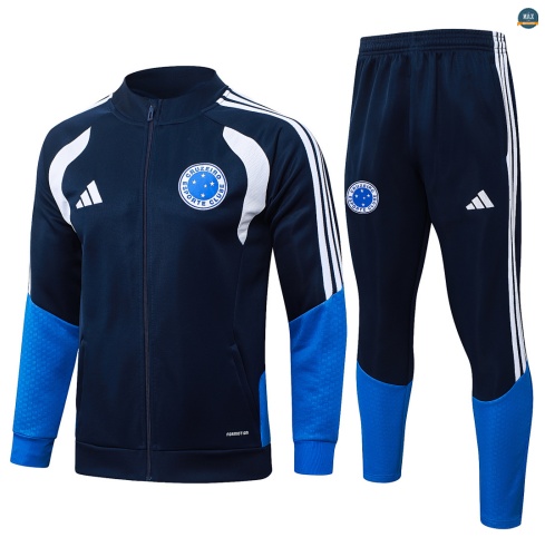 Maxmaillot:Veste Survetement foot Cruzeiro 2026/27 Bleu Marine