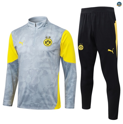 Maxmaillot:Survetement foot Borussia Dortmund 2026/27 Gris Clair