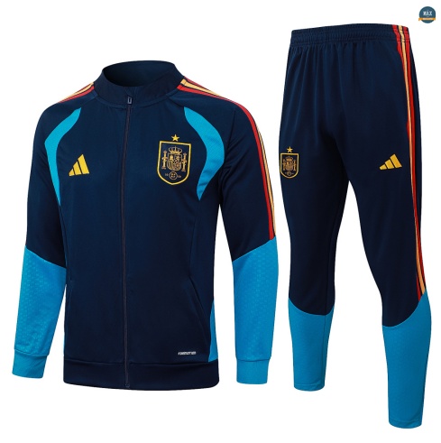 Maxmaillot:Veste Survetement foot Espagne 2026/27 Bleu Marine