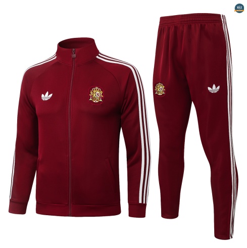Maxmaillot:Veste Survetement foot Espagne 2026/27 Rouge