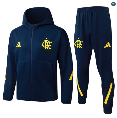 Maxmaillot:Veste Survetement foot à capuche Flamengo 2026/27 Bleu Marine