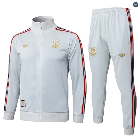 Maxmaillot:Veste Survetement foot Flamengo 2026/27 Gris Clair
