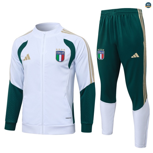 Maxmaillot:Veste Survetement foot Italie 2026/27 Blanc