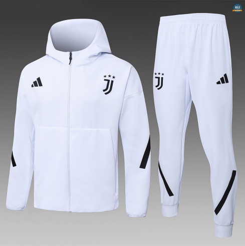 Maxmaillot:Veste Survetement foot à capuche Juventus 2026/27 Blanc