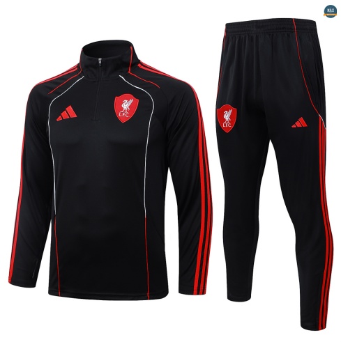 Maxmaillot:Survetement foot Liverpool 2026/27 Noir Retro