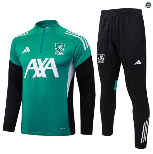 Maxmaillot:Survetement foot Liverpool 2026/27 Vert/Blanc