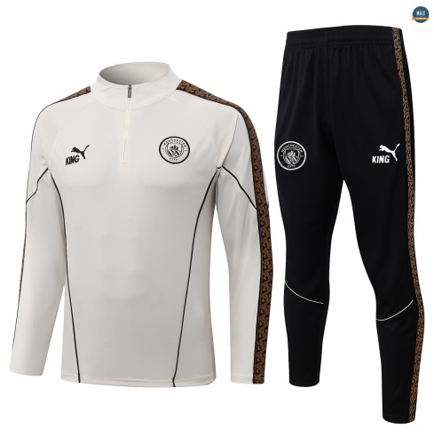 Maxmaillot:Survetement foot Manchester City 2026/27 blanc cassé