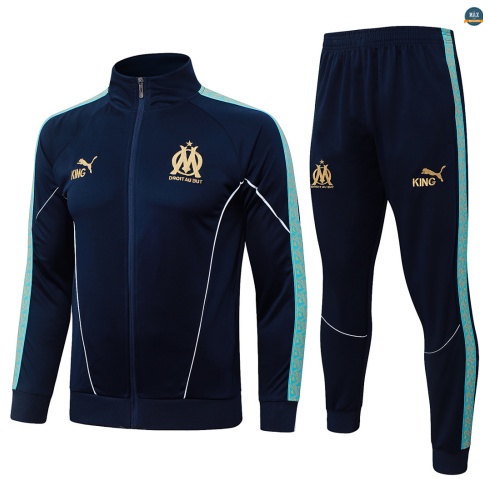 Maxmaillot:Veste Survetement foot Marseille 2026/27 Bleu Marine