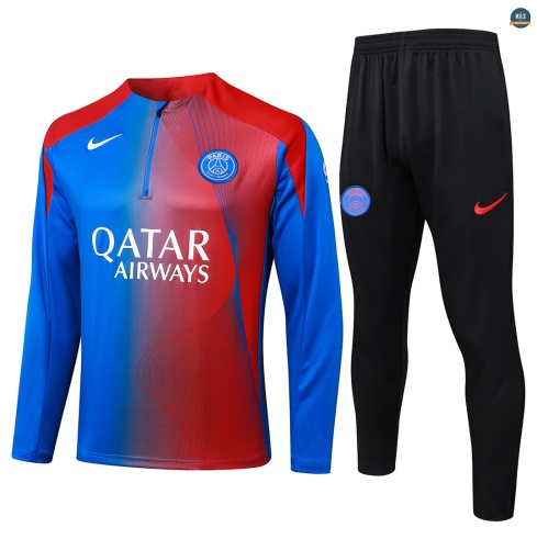 Maxmaillot:Survetement foot PSG 2026/27 Bleu/Rouge