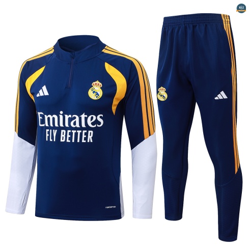 Maxmaillot:Survetement foot Real Madrid 2026/27 Bleu Marine/Blanc