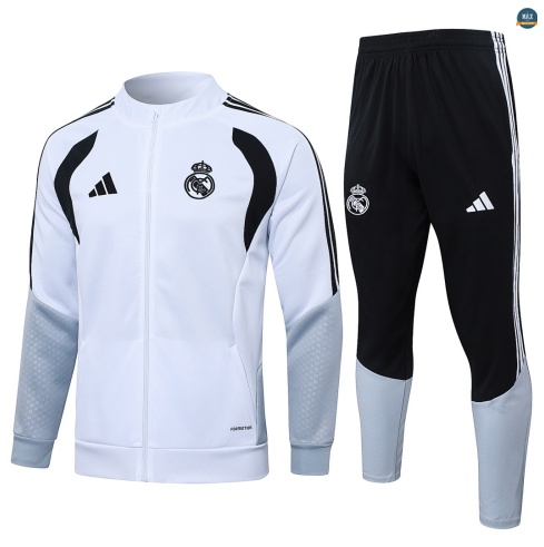 Maxmaillot:Veste Survetement foot Real Madrid 2026/27 Blanc