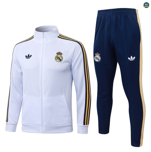 Maxmaillot:Veste Survetement foot Real Madrid 2026/27 Blanc